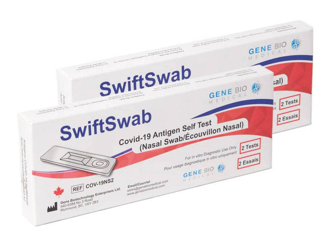 Test antigénique rapide COVID-19 SwiftSwab - Lot de 2