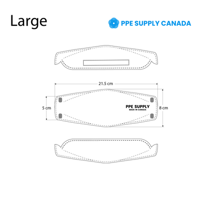 N95 Respirator Face Mask Made in Canada (Large)