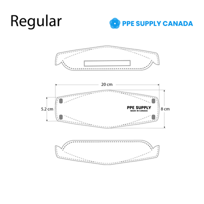 N95 Respirator Face Mask Made in Canada (Regular)