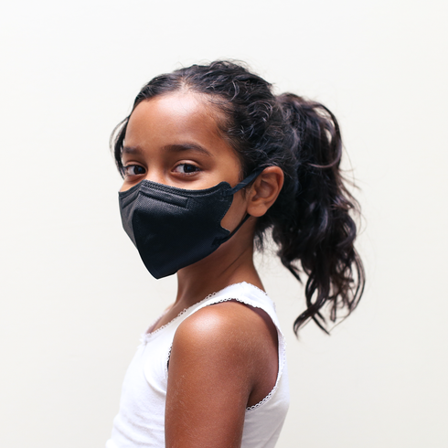Kid's Black White KN95 Protective Best Face Mask Individually Sealed PPE Supply