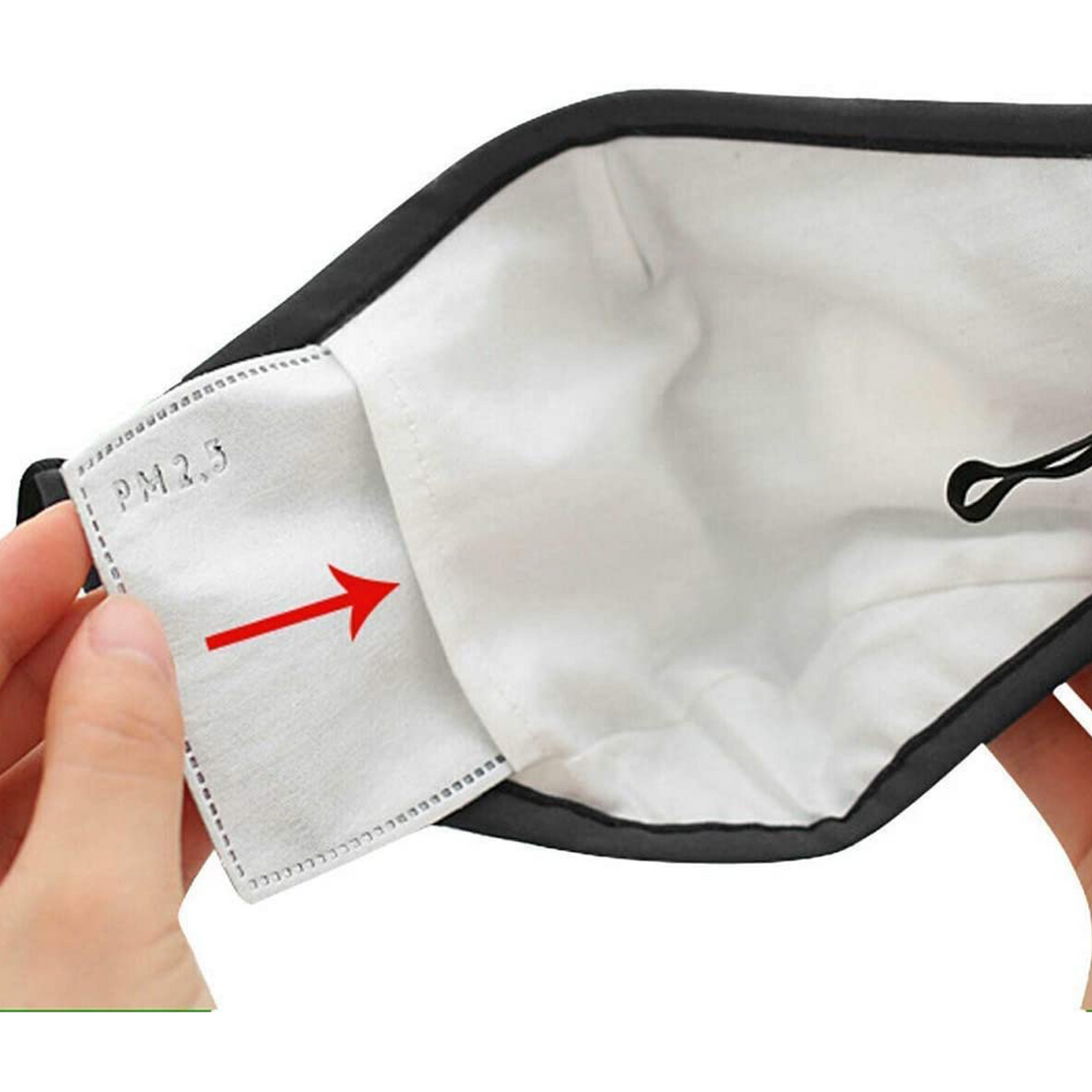 Masque facial réutilisable 4 couches + 2 filtres gratuits