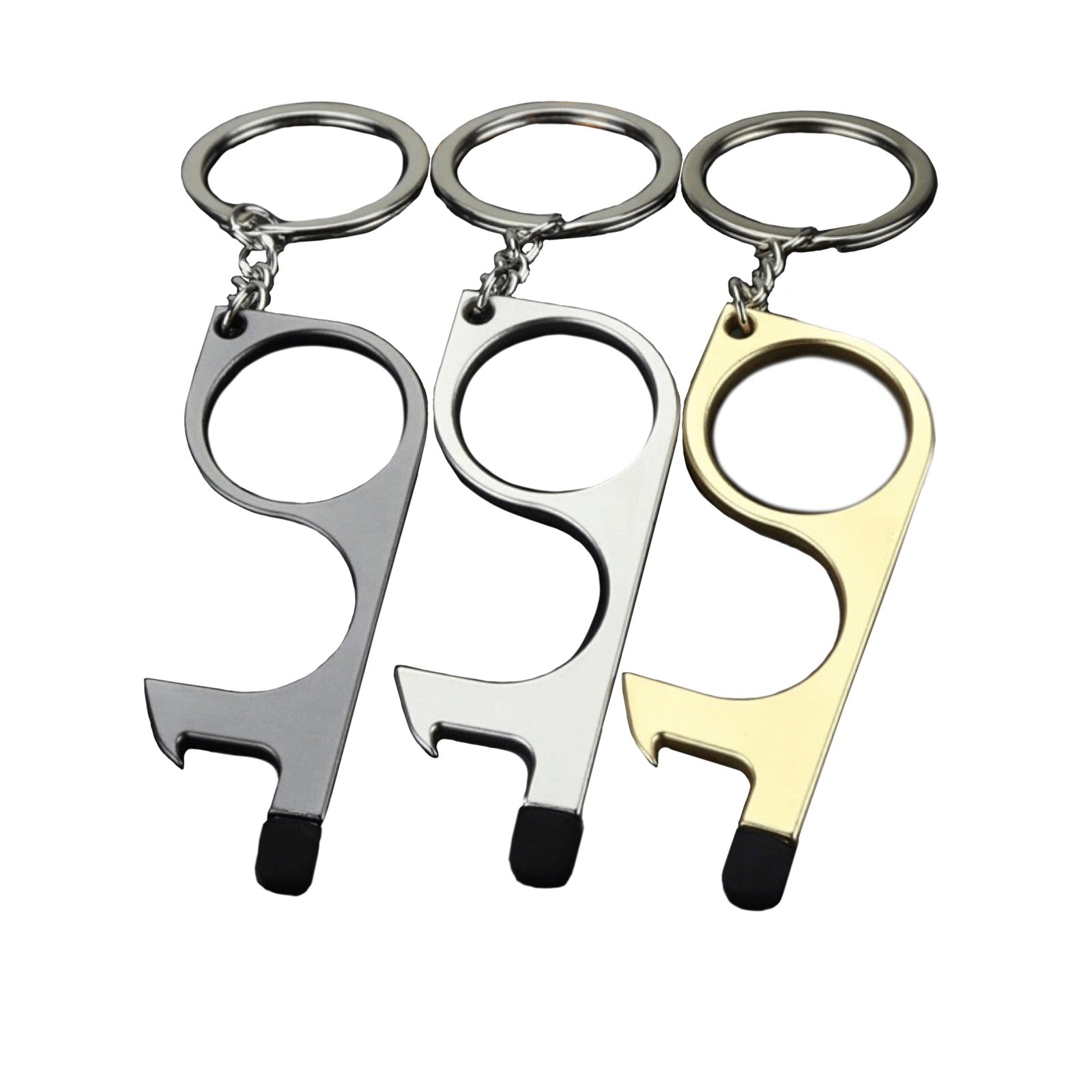 Keychains - Gold, Silver, Mate Black