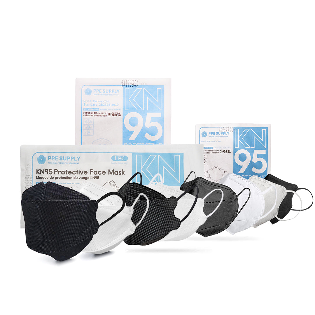 KN95 SAMPLE KIT by PPE Supply - Individually Sealed Respirator Face Mask