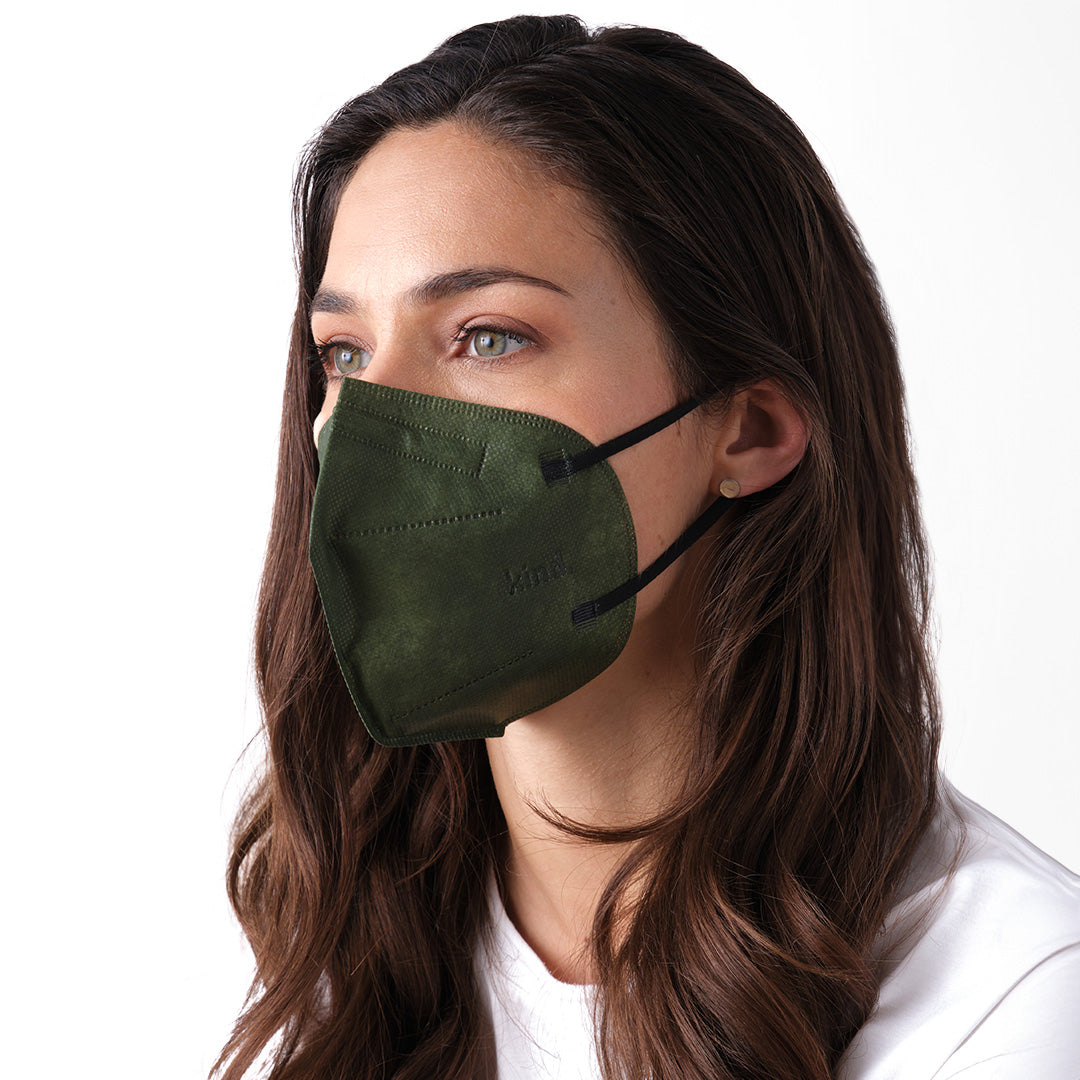 Masque respiratoire Kind KN95 - Série Couleur (forme conique)