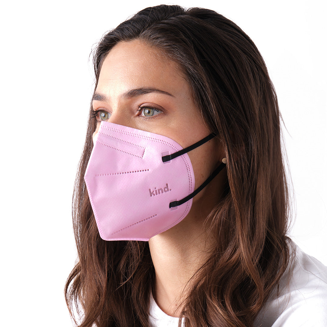 Masque respiratoire Kind KN95 - Série Couleur (forme conique)