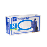 Gants médicaux en nitrile Medline SensiCare Silk (3,5 mil) (bleu foncé)