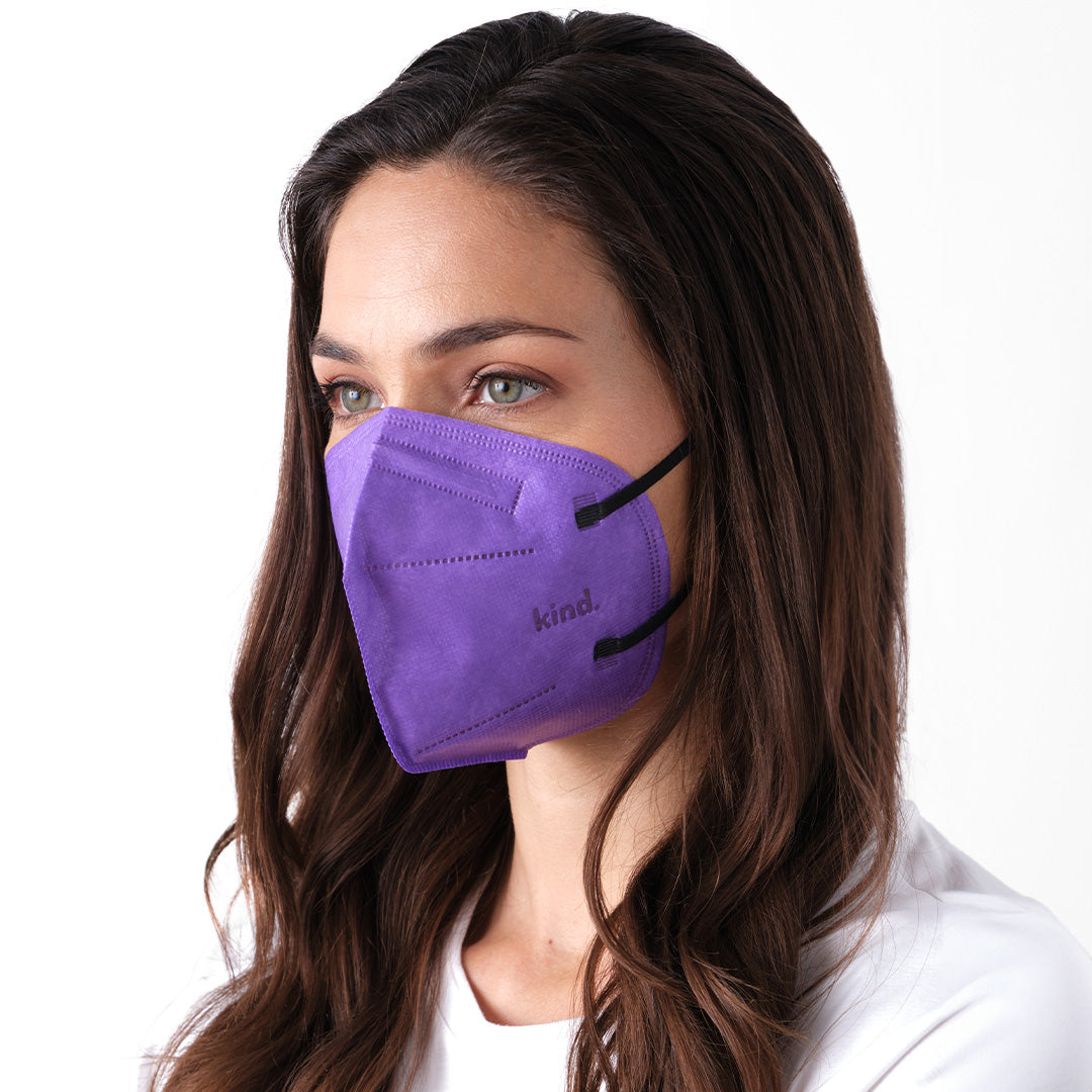Masque respiratoire Kind KN95 - Série Couleur (forme conique)