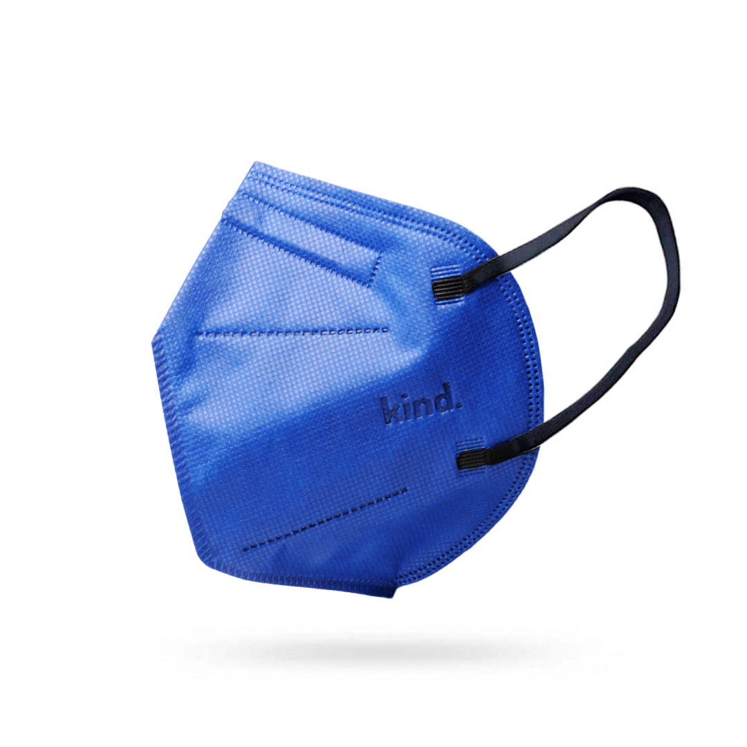 Cone Mask Blue KIND KN95 Cone Respirator Face Mask -15 Colours – PPE Supply Canada