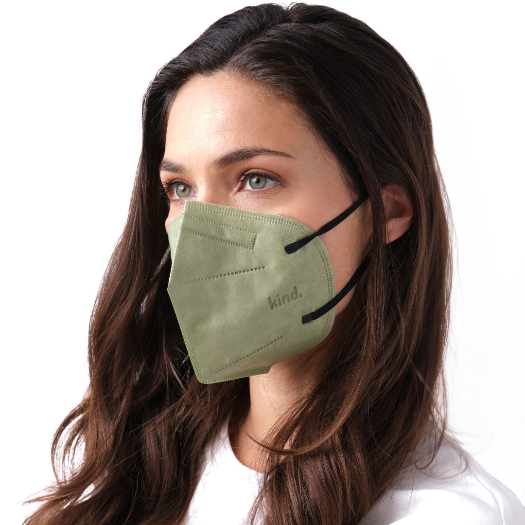 Masque respiratoire Kind KN95 - Série Couleur (forme conique)