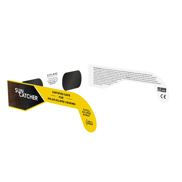Sun Catcher Solar Eclipse Glasses Made in USA - CE and ISO Certified