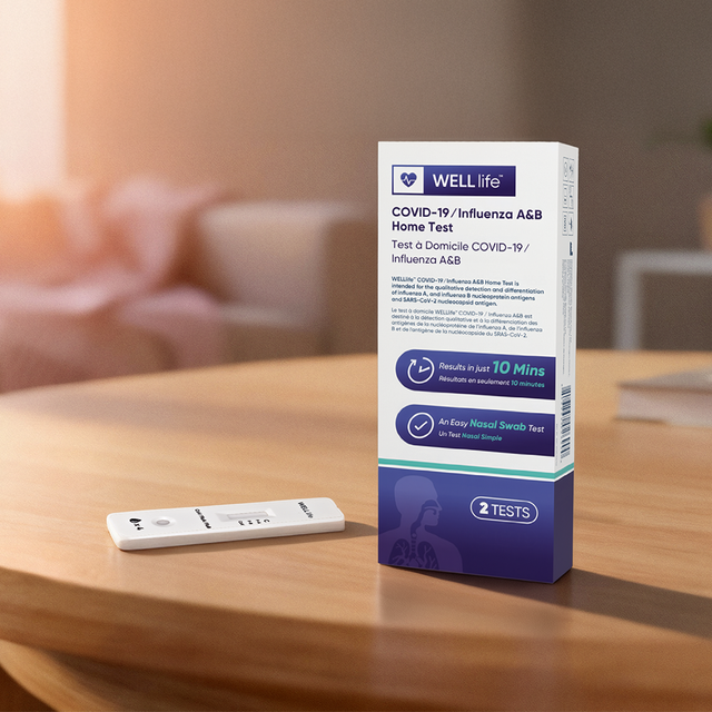 WELLlife™ COVID-19 ⁄ Flu A&B Test Kit - 25 Pack