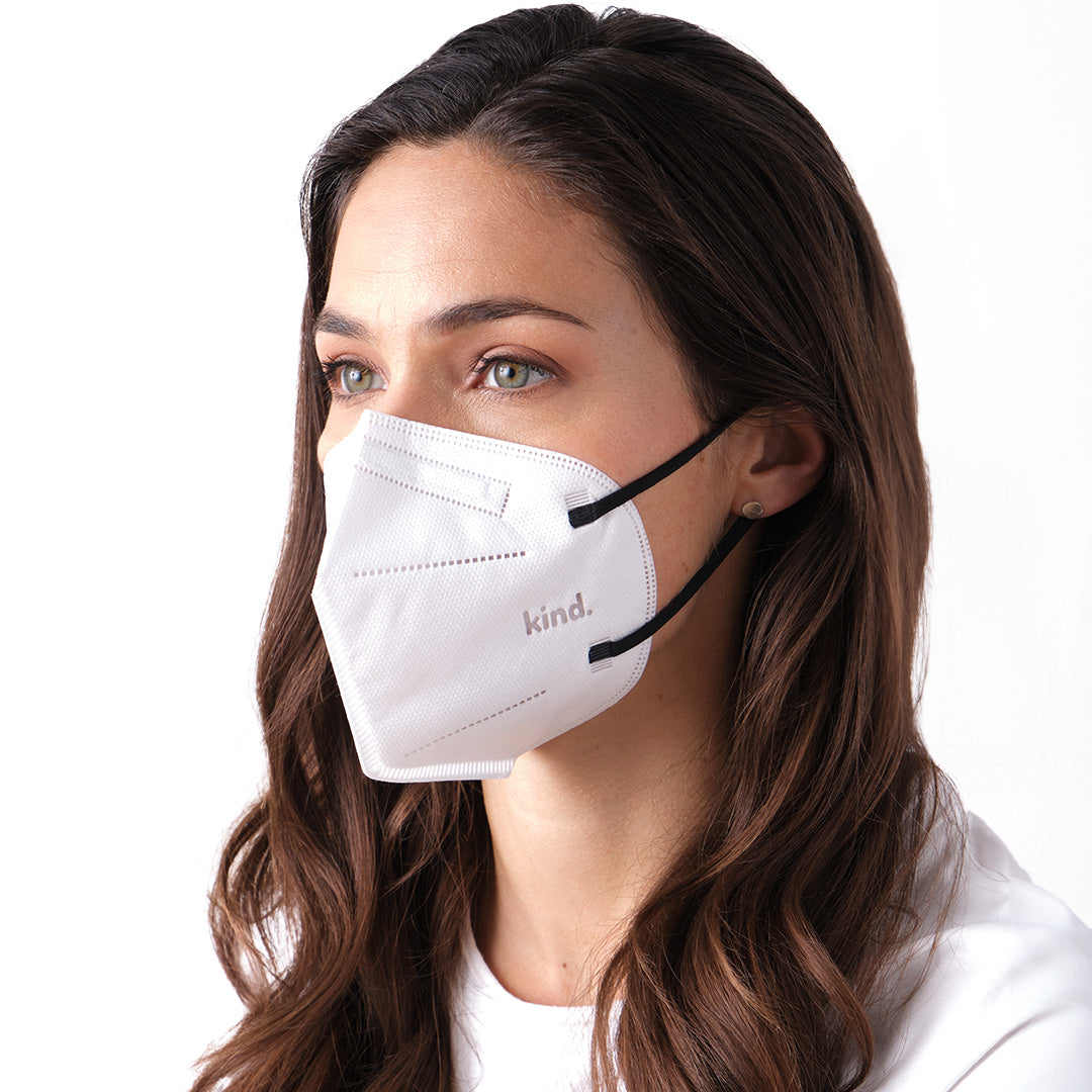 Masque respiratoire Kind KN95 - Série Couleur (forme conique)