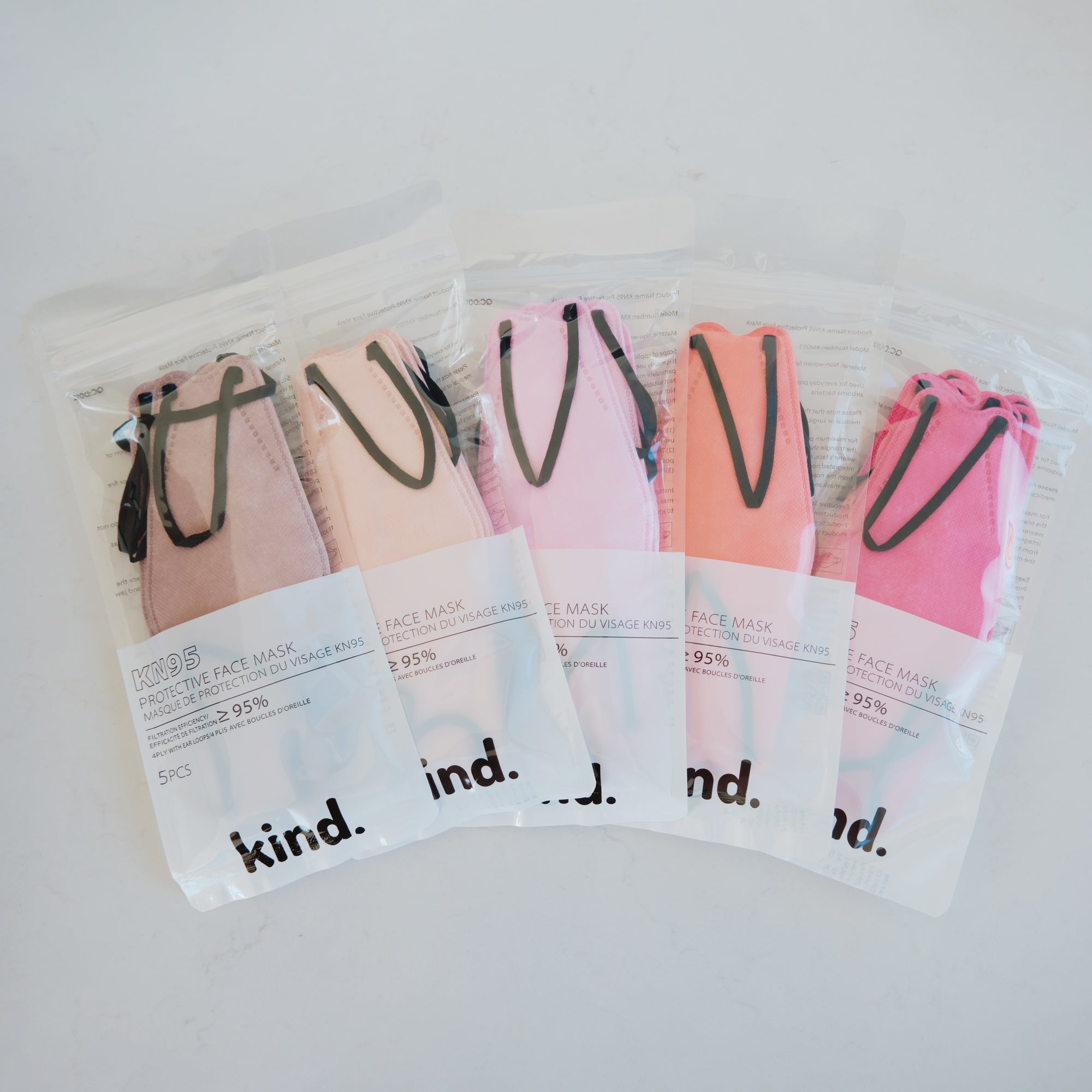 Kind KN95 Respirator Face Mask: The Blush Collection