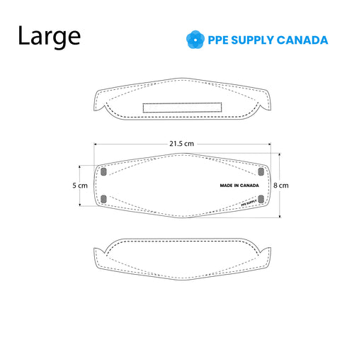 N95 Respirator Face Mask Made in Canada (Large) PPE Supply Canada