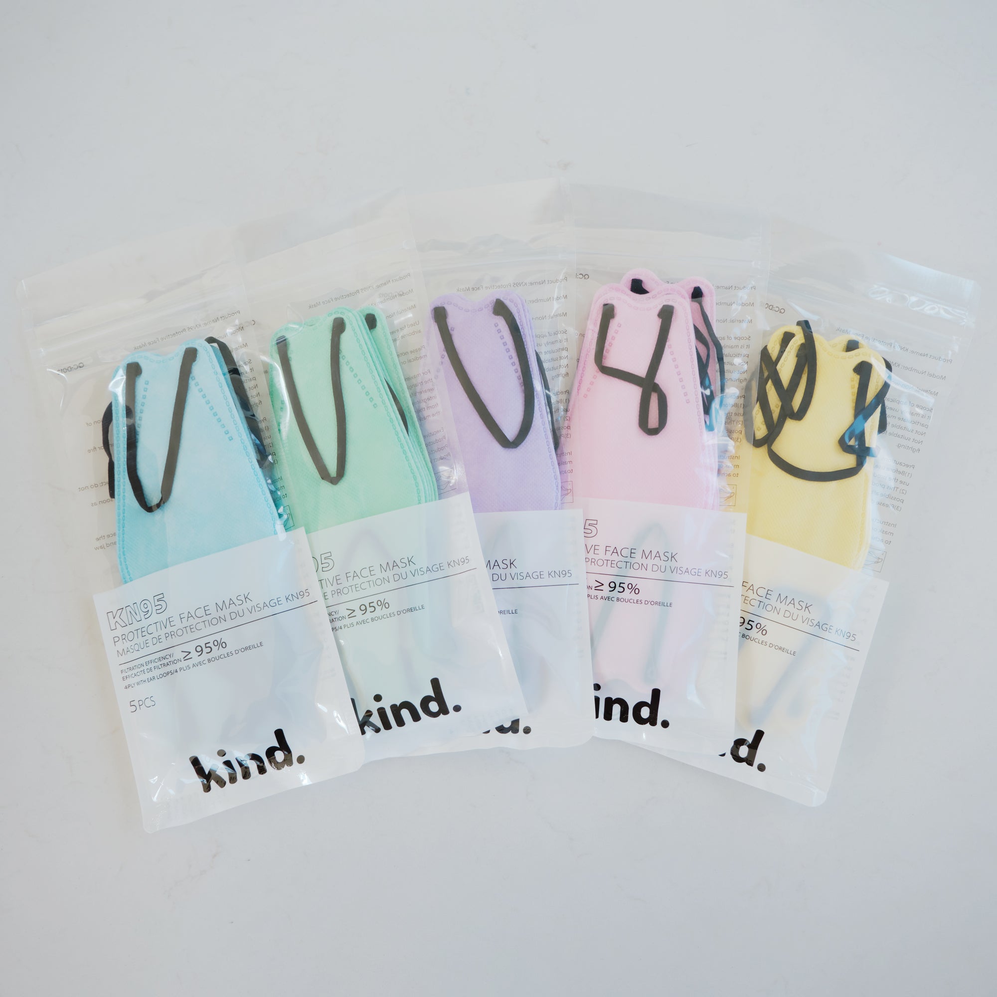 Kind KN95 Respirator Face Mask: The Pastel Collection