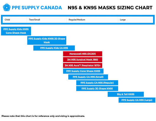 N95 Respirator Face Mask Made in Canada (Large)